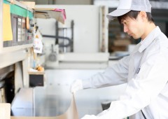 検品作業中 男性 検品作業中 男性