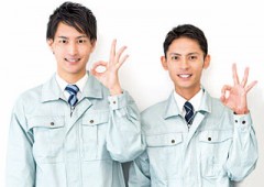 作業服　男性　複数